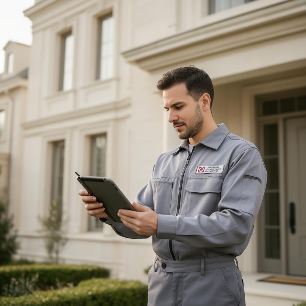 MAG Pest Control technician inspecting a home